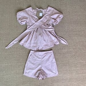 Free people Two Piece Light Pink Small